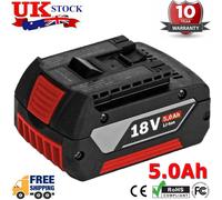 18V 5.0AH For Bosch BAT609 BAT610 BAT618 17618 25618-01 Battery GSR GSB GDR LED
