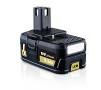 18V 5.5Ah Battery Replacement for Ryobi 18V Battery Compatible with Ryobi Power Tool P108 RB18L50 RB18L40 RB18L25 RB18L20 RB18L15 RB18L13 P102 P103 P104 P105 P106 P107