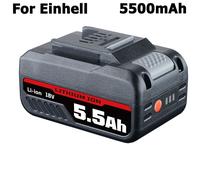 5.5Ah 18V For Einhell Battery Power X-Change PXC Rechargeable Dust Resistant LED