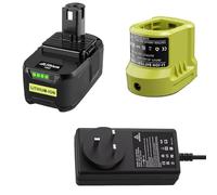 18V 5.5Ah P108 Replacement Battery + Split Charging Compatible for Ryobi One+ Battery RB18L50 RB18L25 RB18L40 RB18L15 RB18L13 P102 P103 P104 P105 P106 P107