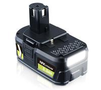 18V 5500mAh Lithium Ion Replacement for Ryobi Battery, Compatible with Ryobi P108 P102 P103 P104 P105 P107 109 P122 RB18L50 RB18L40 RB18L25 with LED Indicator for Cordless Power Tools