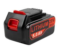 18V 5Ah Battery for Black and Decker, ASUNCELL MAX 20V Replacement Li-ion Battery for Black + Decker Cordless Power Tool System Compatible with all 18 V BLACK+DECKER Products BL2018-XJ