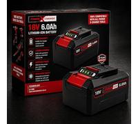 18V 6.0Ah Battery Compatible with Einhell Power X-Change - Li-Ion Replacement Battery PXBP-600 Type - High Capacity LED Display, Long Runtime