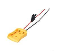 18V Battery Power Supply Adapter Compatible with Tools DIY Wire Connection Converter Yellow ABS External Connector Kit(with Fuse)
