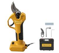 18V Brushless Cordless Pruning Shears Compatible with DeWalt Battery, Electric Tree Branch Cutter with 30mm/15mm Adjustable Jaw Opening, 150N Cutting Force, Garden Secateurs (No Battery)