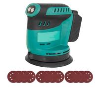 18V Cordless Random Orbit Sander, Brushless 125mm Professional Lithium-Ion Polishing Machine, 12x Sandpapers, Sanders Compatible with Makita 18V Battery for Woodworking, Polishing, Sanding, no battery