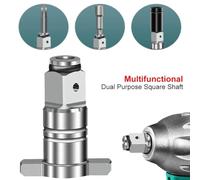 18V Electric Brushless Wrench Shaft, Dual Use Cordless Wrench Part for Power Tools, Chrome Vanadium Alloy Steel with 1/2 Inch Chuck