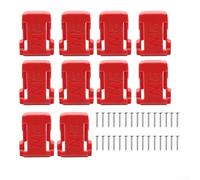 18V For Battery Holder Compatible With Tool Batteries From 1 0ah To 12ah Featuring Belt Clip And Wall Mount Organizer For Workshop Use(10PCS)