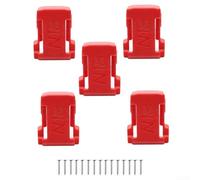 18V For Battery Holder Compatible With Tool Batteries From 1 0ah To 12ah Featuring Belt Clip And Wall Mount Organizer For Workshop Use(5PCS)