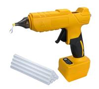 18V Glue Gun Cordless, Heavy Duty Glue Gun with Anti-Drip Nozzle, Compatible with Dewalt Battery, 10pcs 11mm Glue Sticks, Ideal for Crafts, Repairs, Construction (Body only)