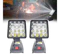18V LED Headlight - 27W, Multifunctional, Portable Construction Lamp