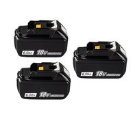 18V Rechargeable Battery 18V 2Ah-6Ah Lithium Ion Cell with | ，Compatible For Makita，Power Tools Battery(6AhX3--10C)