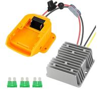 18V to 12V Step-Down Converter for Dewalt 20V Max for Power Battery Adapter Wheel, DC 12V 15A 180W Buck Converter Regulator with 30A Fuse & Wire Terminal for Golf Cart RC Car Truck Light & DIY