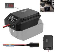 18V to 12V Step Down Converter for Makita 18V Lithium ion Battery, Power Wheel Adapter, DIY Converter with 5V-13V Max Output 10A Cigarette Lighter Connector for Car Devices