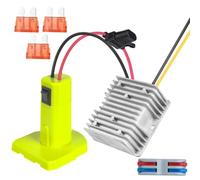 18V to 12V Step-Down Converter for Ryobi 18V Battery, DC Power Adapter, Voltage Reducer Transformer 180W Step-Down Converter Regulator for Golf Cart RC Car Truck Light & DIY