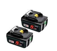 18V9000mAh Lithium-ion Battery Pack for Power Tools, Compatible with Makita(2pcs5Ah)