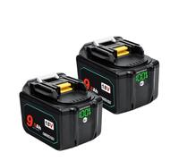 18V9000mAh Lithium-ion Battery Pack for Power Tools, Compatible with Makita(2pcs9Ah)