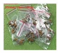 18values*10pcs=180pcs Monolithic Capacitor Kit 20pF~1uF 5.08MM Pack 15PF 20PF 30PF 100PF 101 102 103 104 105 471 AUOQKQUT