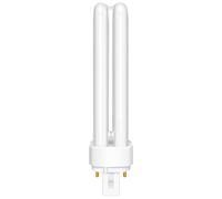 18W Compact Fluorescent Lamp 2-Pin, G24d-2 Warm White 2700K, 1200LM, 2U Double Turn Tube Energy Saving Lamp, 220V PLC 840 CFL Lamp, Non-Dimmable, Suitable for Corridor, Bathroom, Bedroom, 1 Pack