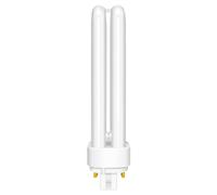 18W Compact Fluorescent Lamp 4-Pin, G24q-2 Warm White 2700K, 1200LM, 2U Double Turn Tube Energy Saving Lamp, 240V PLC CFL Light Bulb, Non-Dimmable, Suitable for Corridor, Bathroom, Bedroom, 1 Pack