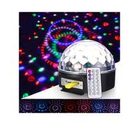 18W Crystal Ball Magic RGB LED Stage Light Remote Control MP3 DJ Club Pub Disco Party Lamp AC100-240V