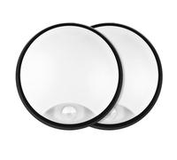 18W LED 4000K IP65 Flush Wall Ceiling Mounted Round Bulkhead Light Fitting with Motion Sensor PIR for Indoor, Outdoor, Bath, Office, Hallway, Corridor, Utility, Shed, Workshop, Black - Pack of 2
