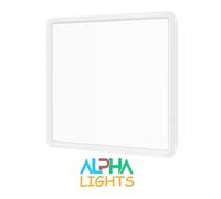 18W LED Bathroom Ceiling Lights, 6500K, 3240LM Super Bright Modern Square