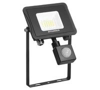 Sylflood LED IP65 Floodlight Black 18W 4000K with PIR Sylvania