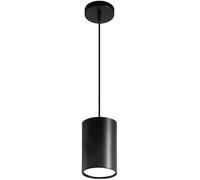 18W Modern LED Pendant Lights Long Tube Light Black Cylinder Mini Ceiling Hanging Lamp White Long 3000K