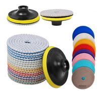 18X 100mm Diamond Polishing Pad For Granite Marble Tile Uk