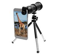 18X-30X Zoomable Telephoto Lens with 10 Layers Optical Glass Lenses 12 Layers Red Films Coating Universal Clip and Tripod for Smartphone Tablet etc.