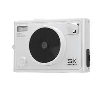 18X Digital Zoom Compact Camera, 5K 72MP Digital Camera, IPS Screen, Slow Motion Time-lapse Photography, Compact Camera with Filters, 1300mAh Battery (White)