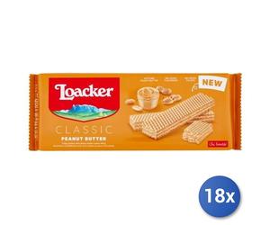 18X Multipack Loacker Wafer 175G Peanut Butter