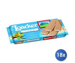 18X Multipack Loacker Wafer 175G Vanilla 10714