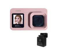 18x Zooming Double Screen 4K Camera 64Megapixel ABS Body Charging Case for Beginners Photography Essential Portable Camera with Double Screens