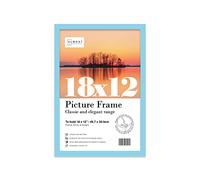 18x12 Inch Light Blue Photo Frame Wall Mountable Picture Frame Standard Photograph Size, 18" X 12" (46 X 31cm)