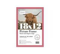 18x12 Inch Pink Photo Frame Wall Mountable Picture Frame Standard Photograph Size, 18" X 12" (46 X 31cm)