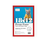 18x12 Inch Red Photo Frame Wall Mountable Picture Frame Standard Photograph Size, 18" X 12" (46 X 31cm)