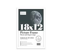 18x12 Inch White Photo Frame Wall Mountable Picture Frame Standard Photograph Size, 18" X 12" (46 X 31cm)