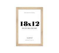 18x12 Picture Frame, Display 18x12 Pictures (45.7 x 30.5cm) Picture Frame for wall Display - Oak - 1 Pack