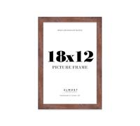 18x12 Picture Frame, Display 18x12 Pictures (45.7 x 30.5cm) Picture Frame for wall Display - Rustic Wood - 1 Pack