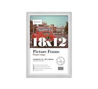 18X12 White Ornate Picture Frame (45.7 X 30.5Cm) Poster, Photo, Artwork, Gallery Wall Or Print