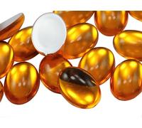 18x13mm Gold Topaz .TZ Flat Back Oval Acrylic Cabochons Rhinestones Plastic Gems Embellishments for Crafts, Costumes, Card Invitations, Jewelry, Cosplay - 25 Pieces