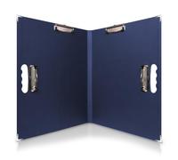 18x24 Clipboard - Foldable 18x24 File Folder & Drawing Board - Folds to 11x17 Clipboard, 4 Clips, Corner Protectors, Portable Art Portfolio, Architecture Folder, 11x17 Binder, Portfolio (Navy Blue)