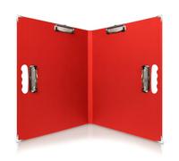 18x24 Clipboard - Foldable 18x24 File Folder & Drawing Board - Folds to 11x17 Clipboard, 4 Clips, Corner Protectors, Portable Art Portfolio, Architecture Folder, 11x17 Binder, Portfolio (Red)