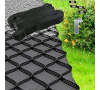 18x32 ft Gravel GridMud Control Grids with 4" Drain Hole for Park, Garden, Walkway & PathwayPrevent Erosion, Ruts & Mud Accumulation