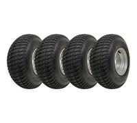 18x6.50-8 Lawnmower Grass Tyre On Rim 4Ply Wanda P332 4x100mm PCD Rim (Set of 4)