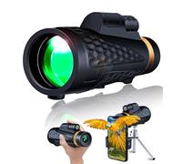 18x62 Monocular Telescope for Adults - High Power HD Monocular with Tripod & Adapter, Low Light Night Vision Waterproof, Large Objective Monoculars - for Wildlife, Bird Watching, Hunting, Hiking