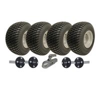 18x8.50-8 Twin Axle ATV Trailer Kit Wheels, AKLO Hub & Stub Axles + Hitch 1500kg