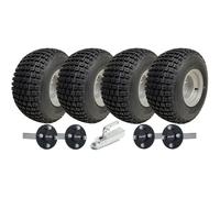 18x9.50-8 Twin Axle ATV Knobby Quad Trailer Kit Wheels, ALKO Axles & Hitch 408kg